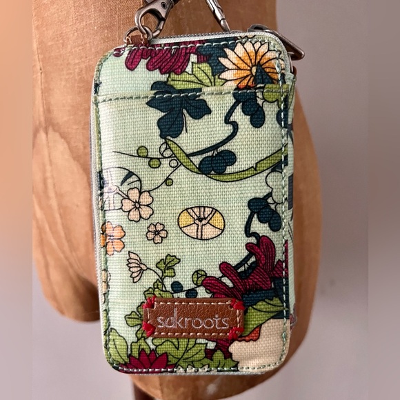 Sakroots Small Crossbody Wallet/Phone Floral Peace Purse EUC - Picture 9 of 11